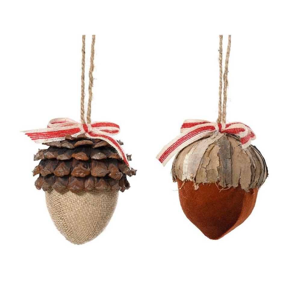 GHIANDA PENDENTE NATURALE H.10CM.